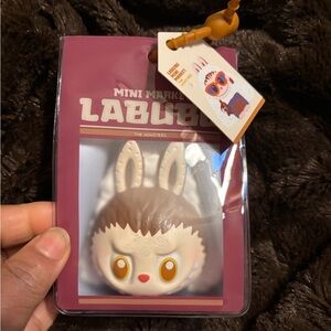 Mini Market Labubu Small Pet Toy - Brown and White